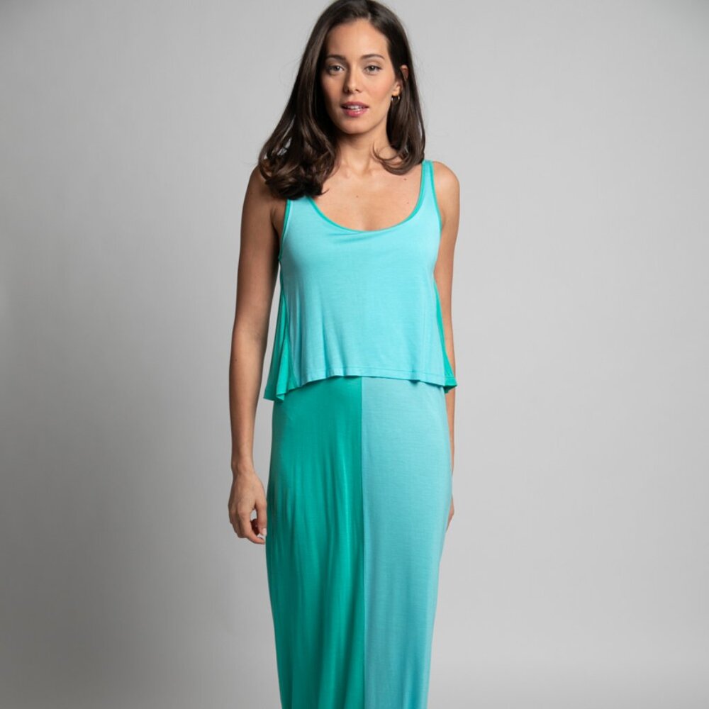 Colorblock Maxi Dress